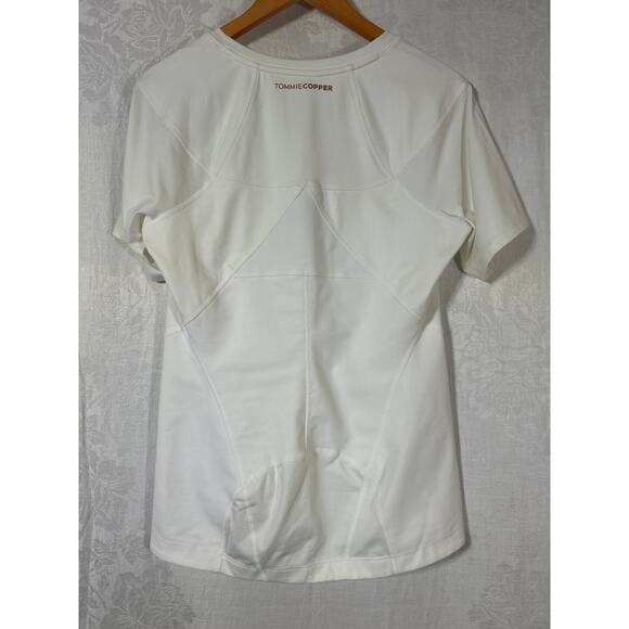 Tommie Copper Womens Short Sleeve Full Back Shirt White 2XL NEW Compression - Picture 7 of 9
